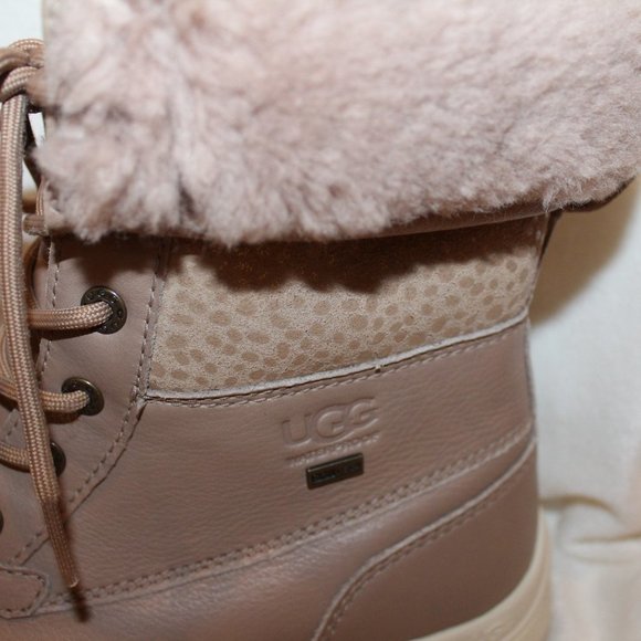 NEW ADIRONDACK III WOMEN'S WINTER SNOW LEATHER SHEARLING BOOTS TAN - Picture 5 of 12